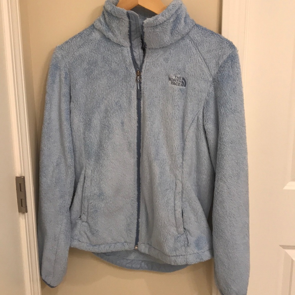 Light blue north face fuzzy